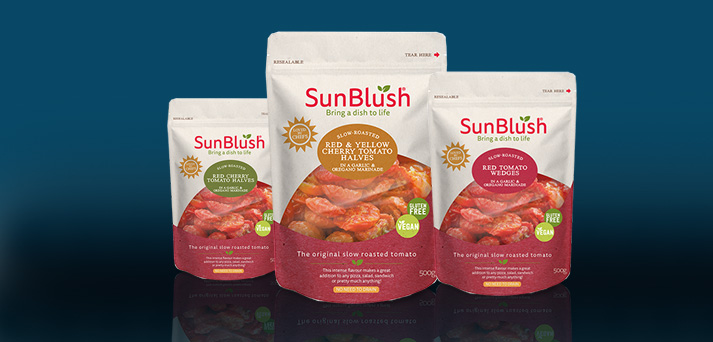 Sunblush packaging range